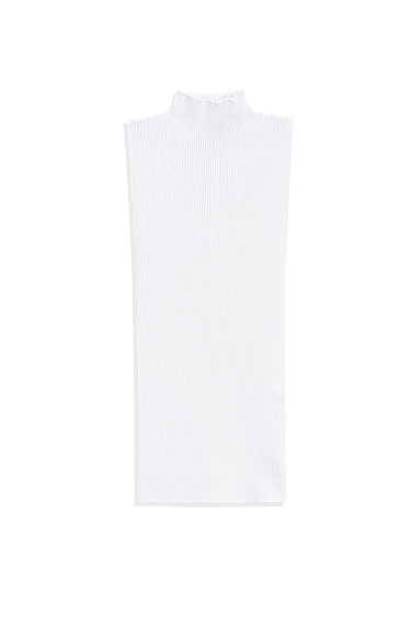 Трикотажный топ из вискозы с высоким воротом