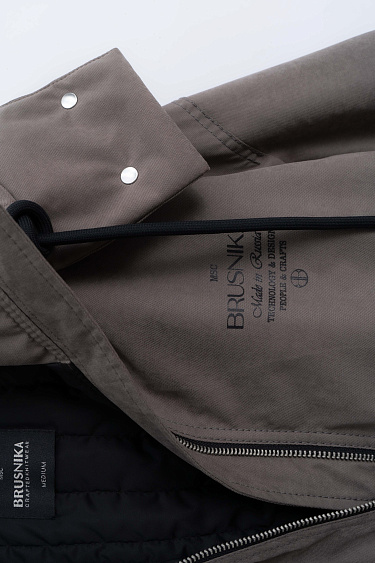 Парка на синтепоне с дополнительным воротником