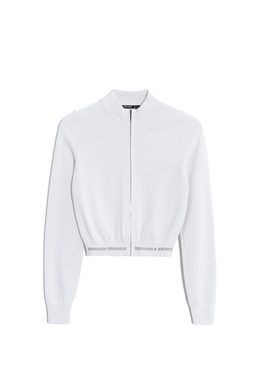 Укороченный бомбер из вискозы