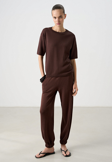 Трикотажные джоггеры из хлопка 