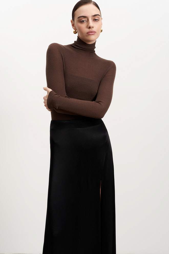 Трикотажная водолазка из шерсти мериноса 