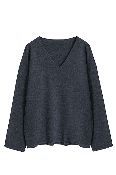 Джемпер с V-образным вырезом