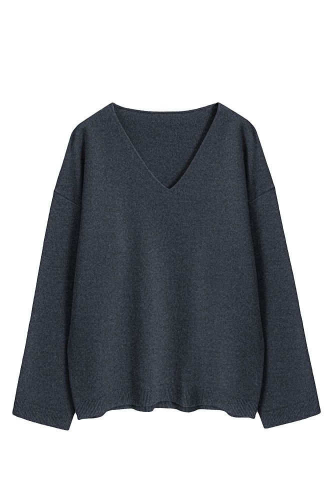 Джемпер с V-образным вырезом 