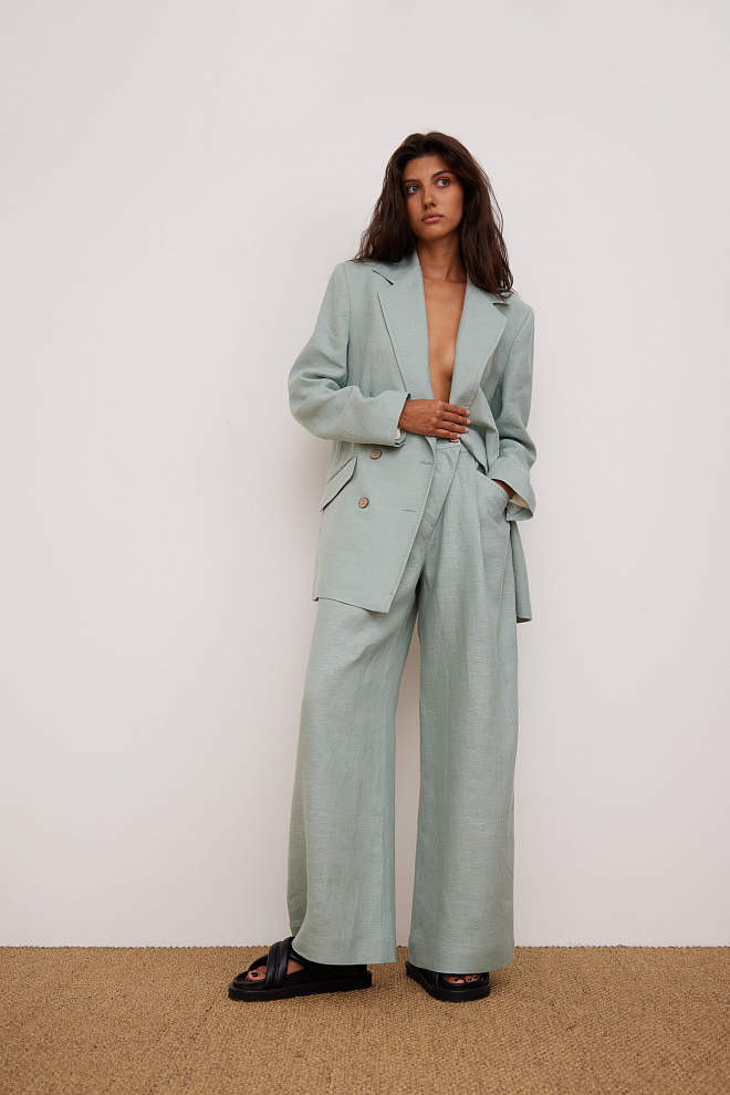 Брюки из 100% льна