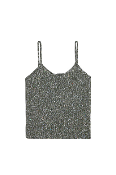 Топ с голографическими пайетками 