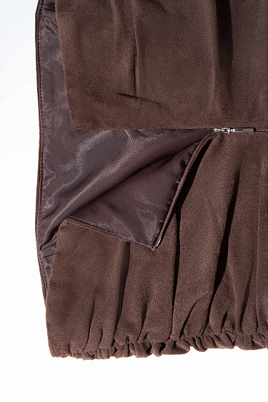 Корсет с баской под замшу