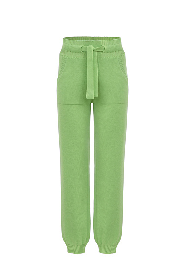 Трикотажные брюки-джоггеры из кашемира и шерсти