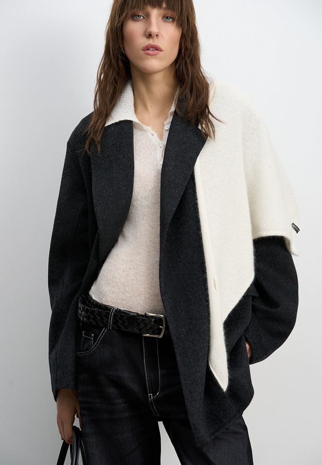 Косынка из пуха лисы