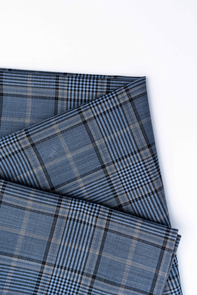 Брюки в клетку из шерсти