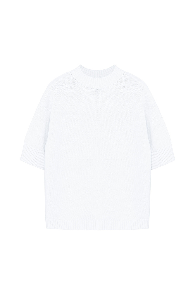 Хлопковая футболка с коротким рукавом