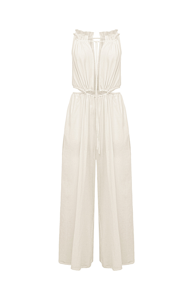 Хлопковый комбинезон на кулиске