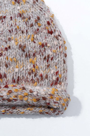 Шапка с шерстью альпака