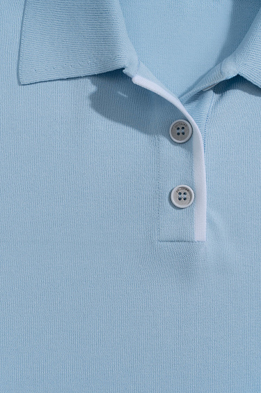 Трикотажная футболка поло из вискозы