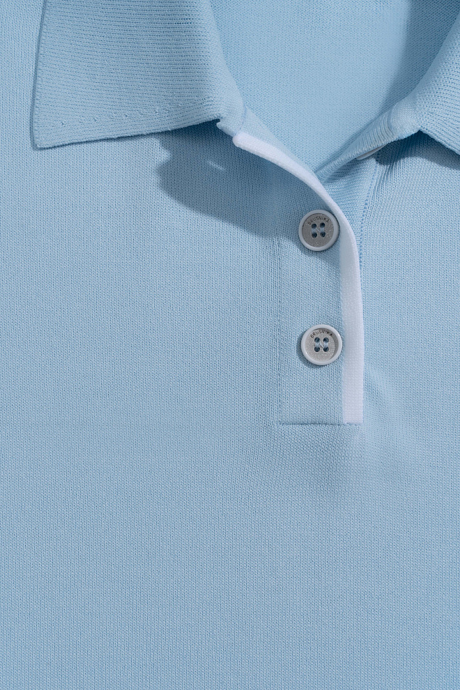 Трикотажная футболка поло из вискозы