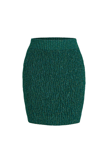 Юбка мини с люрексом