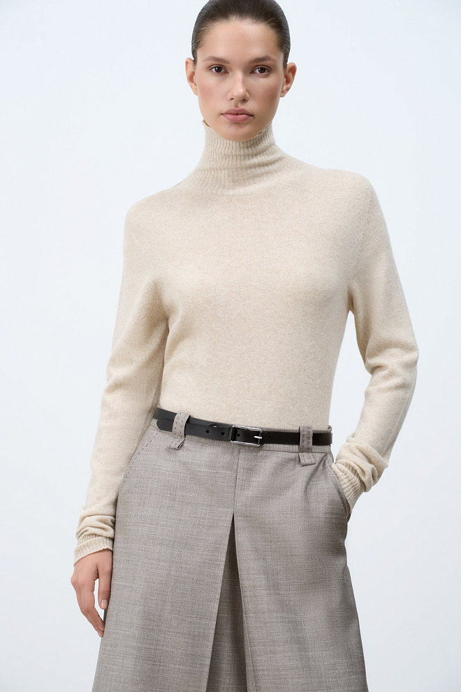 Трикотажная водолазка из шерсти 