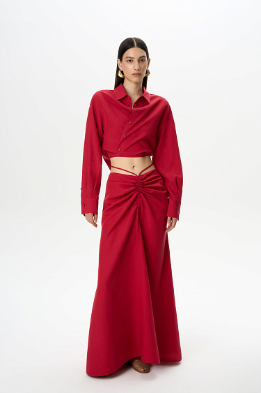 Юбка с завязками из 100% вискозы