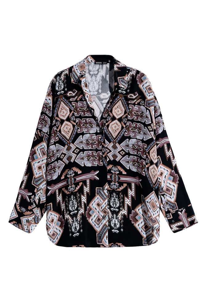 Комплект с этническим принтом из 100% вискозы