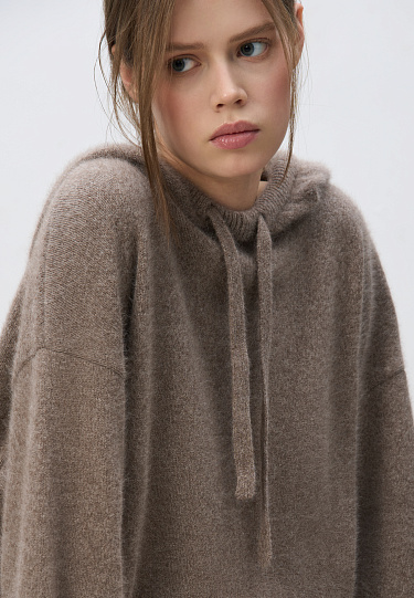 Худи из пуха лисы