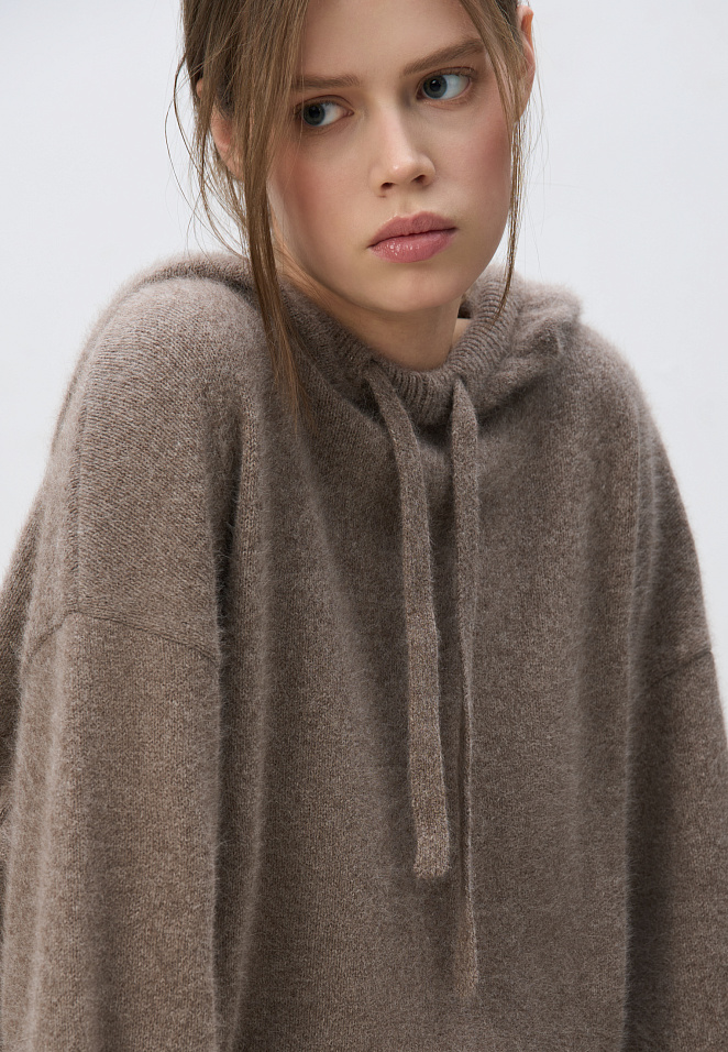 Худи из пуха лисы