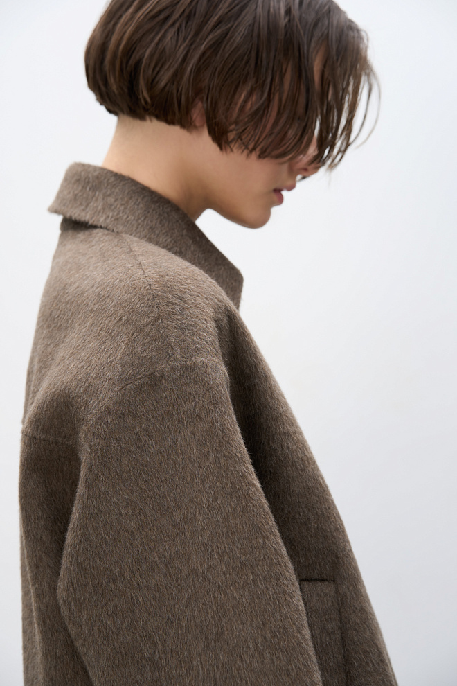 Жакет на молнии из 100% шерсти