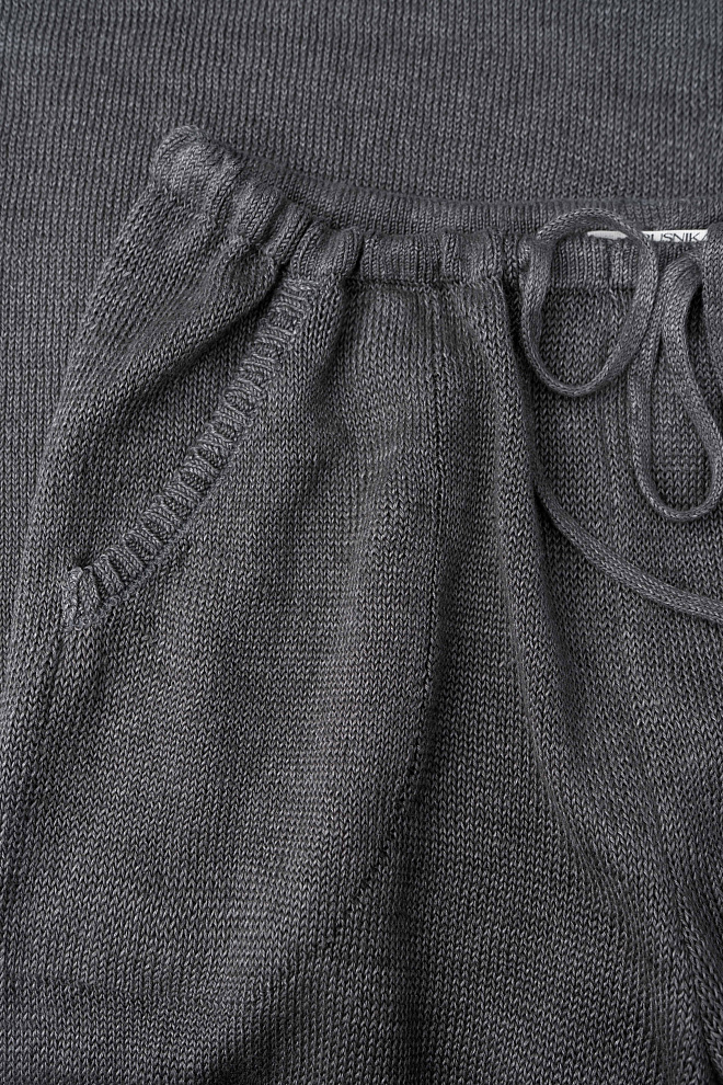 Брюки-алладины из 100% льна