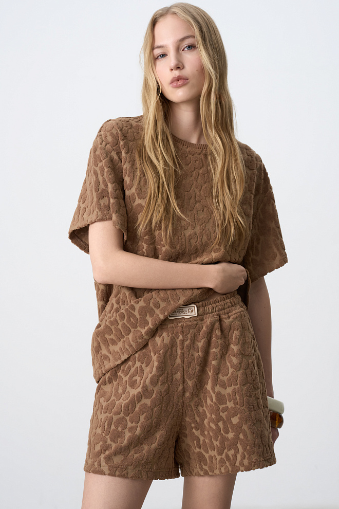 Шорты из махрового трикотажа