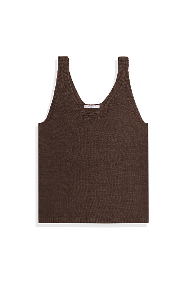 Трикотажный топ из 100% льна