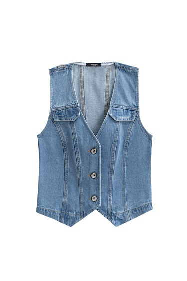 Джинсовый жилет из 100% хлопка