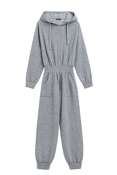 Трикотажный комбинезон из кашемира и шерсти
