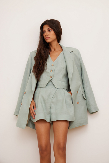 Жилет из 100% льна