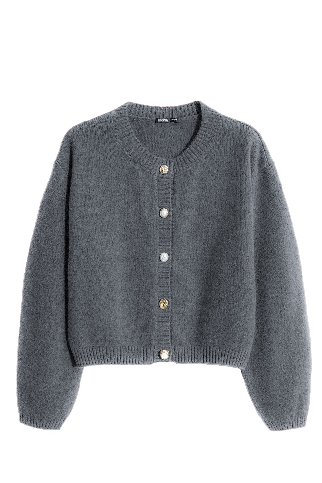 Кардиган из пуха лисы на пуговицах 