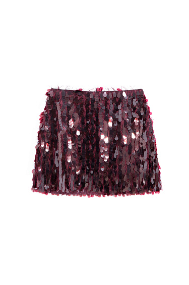 Юбка мини с пайетками