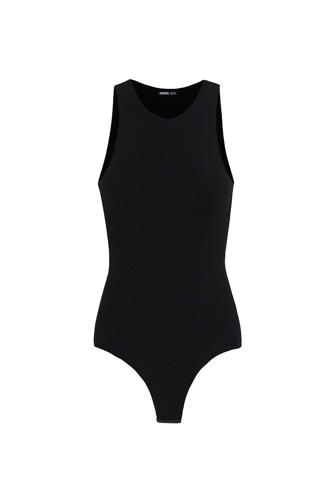 Трикотажное боди без рукавов