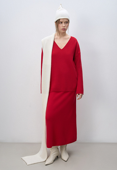 Трикотажная юбка из кашемира и шерсти