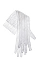 Длинные ажурные перчатки из мохера и шерсти альпака.