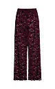 Кружевные брюки прямого силуэта. Модель с эластичным поясом на резинке. Изделие без подкладки.