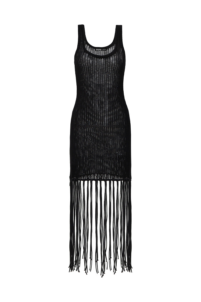 Сарафан из 100% хлопка с бахромой