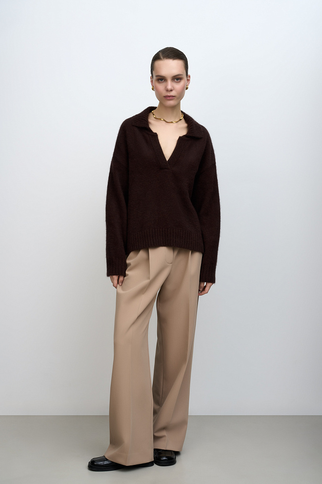 Джемпер из пуха лисы