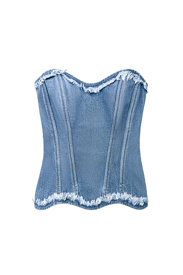 Джинсовый корсет