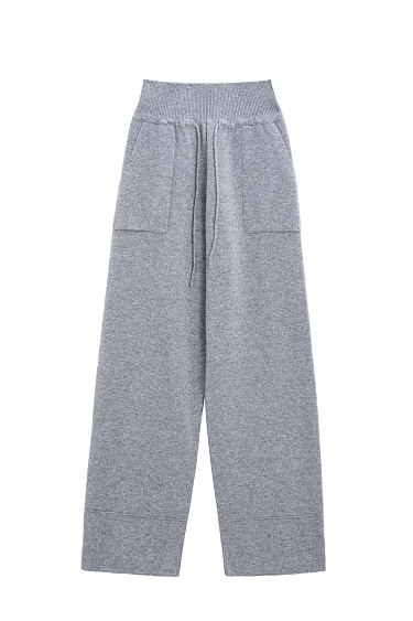 Трикотажные брюки с широким поясом