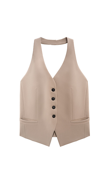Жилет с открытой спинкой