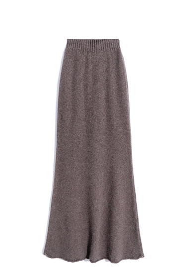 Юбка макси из пуха лисы