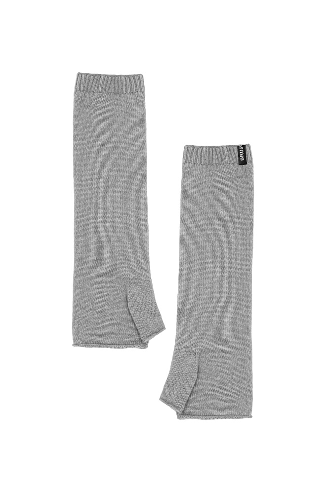 Трикотажные митенки из кашемира и шерсти