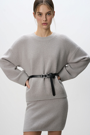 Трикотажный джемпер из шерсти с добавлением мохера