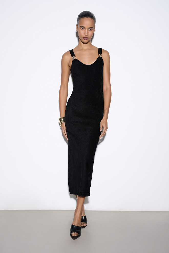 Платье макси с перемычками 