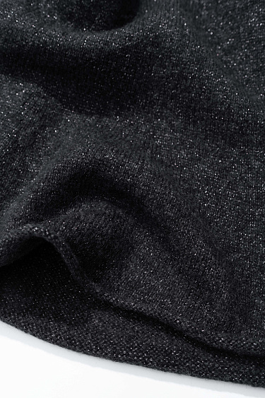 Приталенный джемпер с люрексом