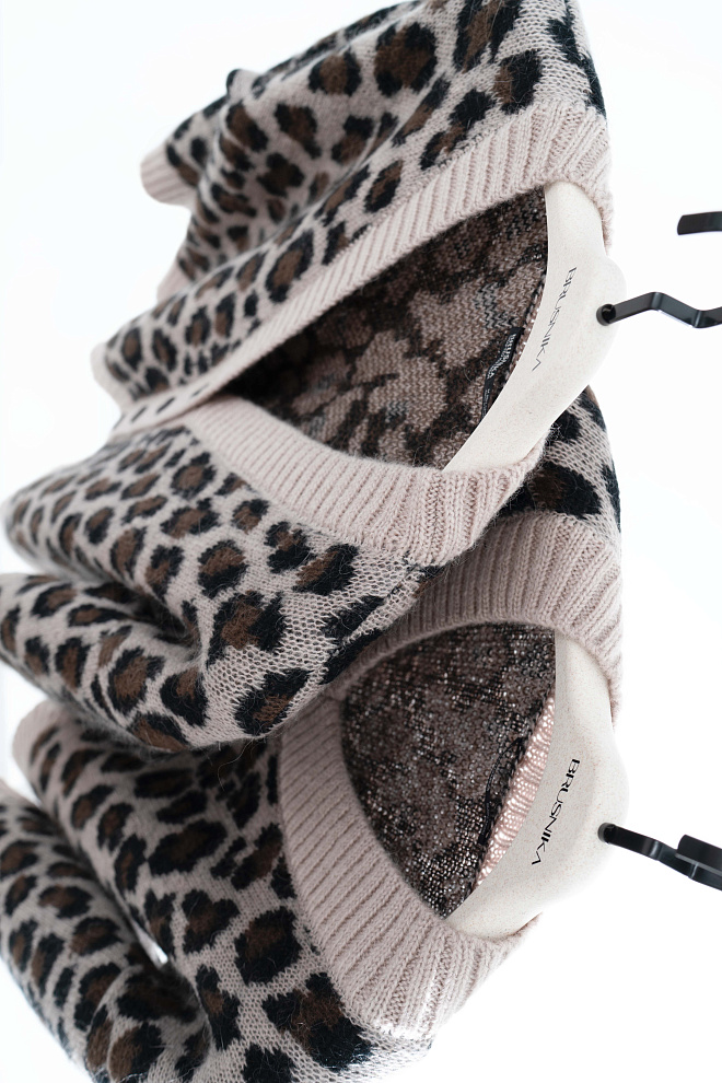 Трикотажный джемпер с жаккардом