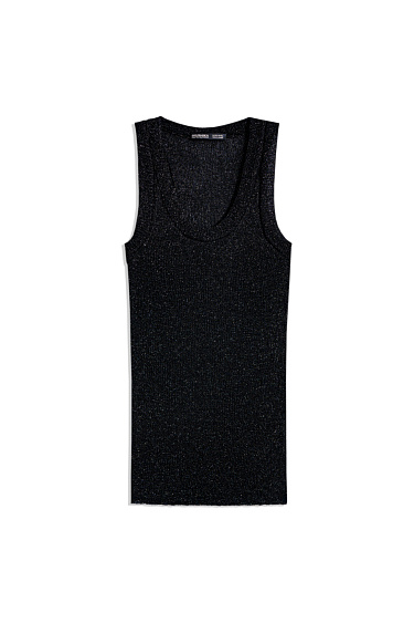 Трикотажный топ с люрексом