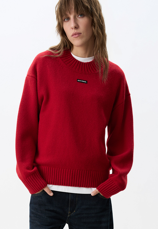 Объемный джемпер с добавлением кашемира